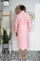 Premium Waffle Piping Robe for Men - Lotus Linen