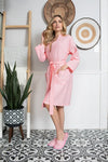 knee length waffle robe
