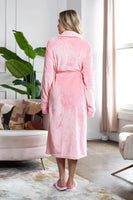 Women's Ultra Soft Plush Bathrobe - Lotus Linen