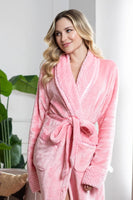 Women's Ultra Soft Plush Bathrobe - Lotus Linen