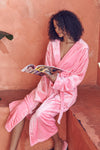 pink bathrobes