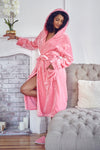 pink plush robes