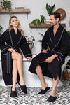 Men's Waffle Piping Robes