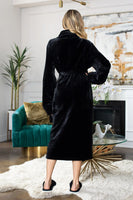 Women's Ultra Soft Plush Bathrobe - Lotus Linen
