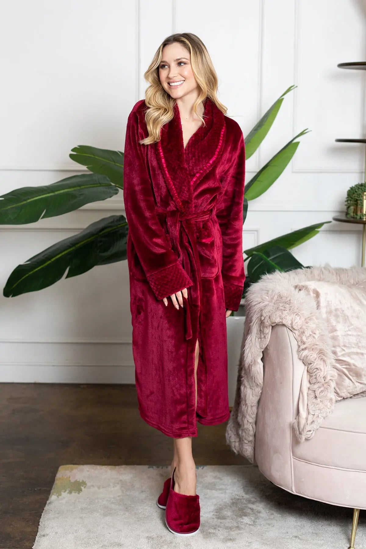 red fleece robes