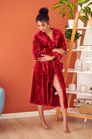 Women’s Plush Hooded Robe - Spa-Worthy Comfort at Home - Lotus Linen