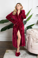 Women's Ultra Soft Plush Bathrobe - Lotus Linen