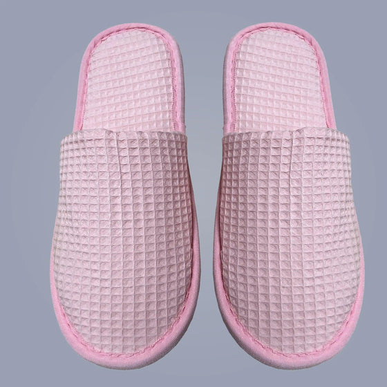 Waffle Spa Slippers – Ideal for Post-Shower & Lounging - Lotus Linen