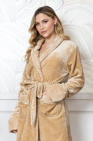 Women's Ultra Soft Plush Bathrobe - Lotus Linen
