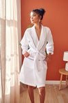 piped waffle robes