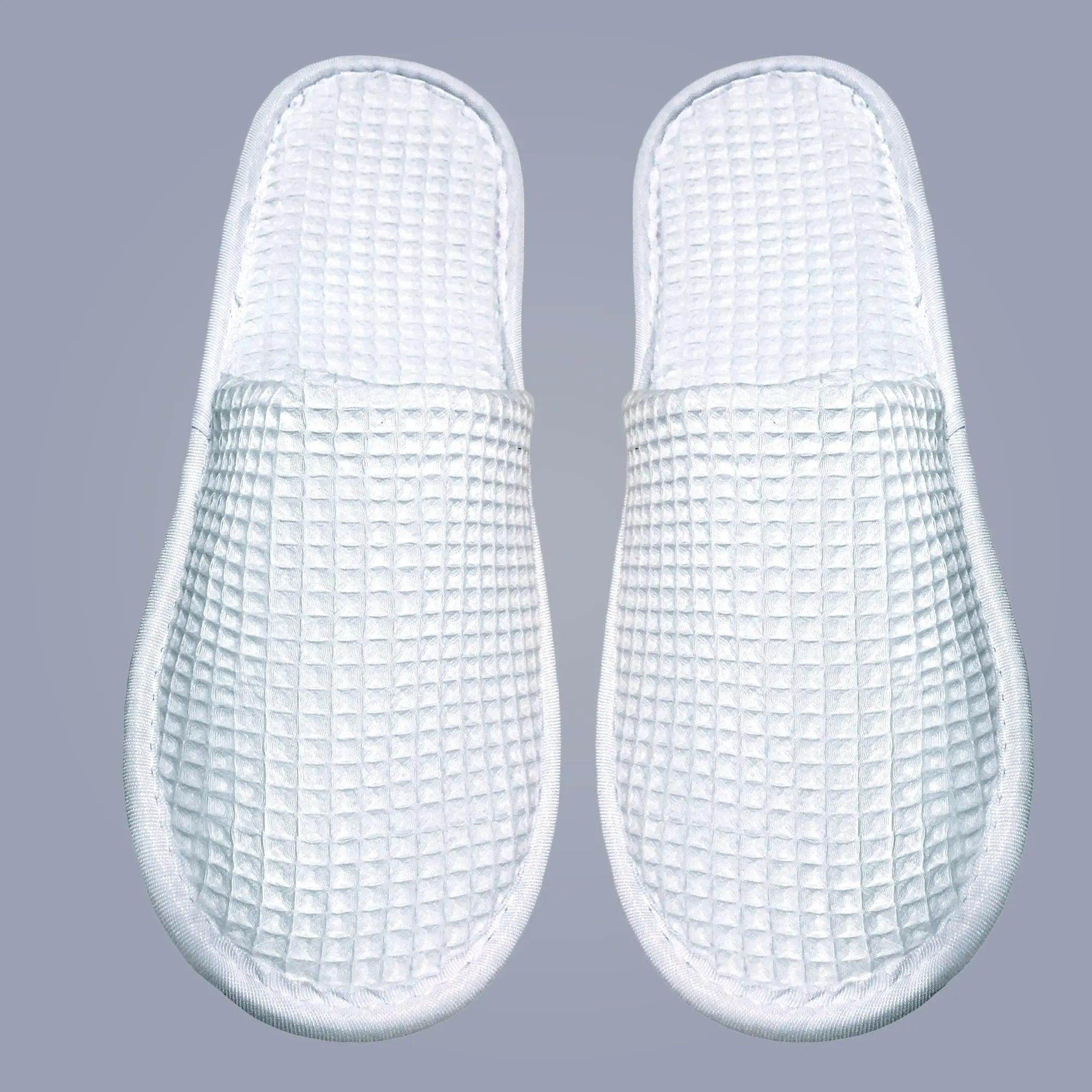 Waffle Spa Slippers – Ideal for Post-Shower & Lounging - Lotus Linen