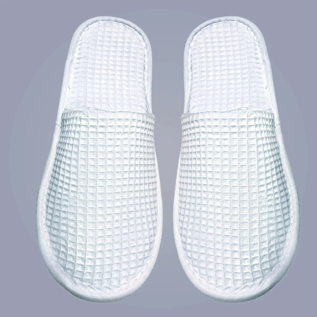 Waffle Spa Slippers – Ideal for Post-Shower & Lounging - Lotus Linen