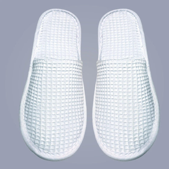 Waffle Spa Slippers – Ideal for Post-Shower & Lounging - Lotus Linen