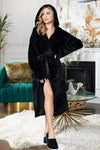 women hooded robe