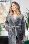 women plush robe