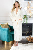 Women's Ultra Soft Plush Bathrobe - Lotus Linen
