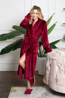 Women's Ultra Soft Plush Bathrobe - Lotus Linen