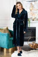 Women's Ultra Soft Plush Bathrobe - Lotus Linen